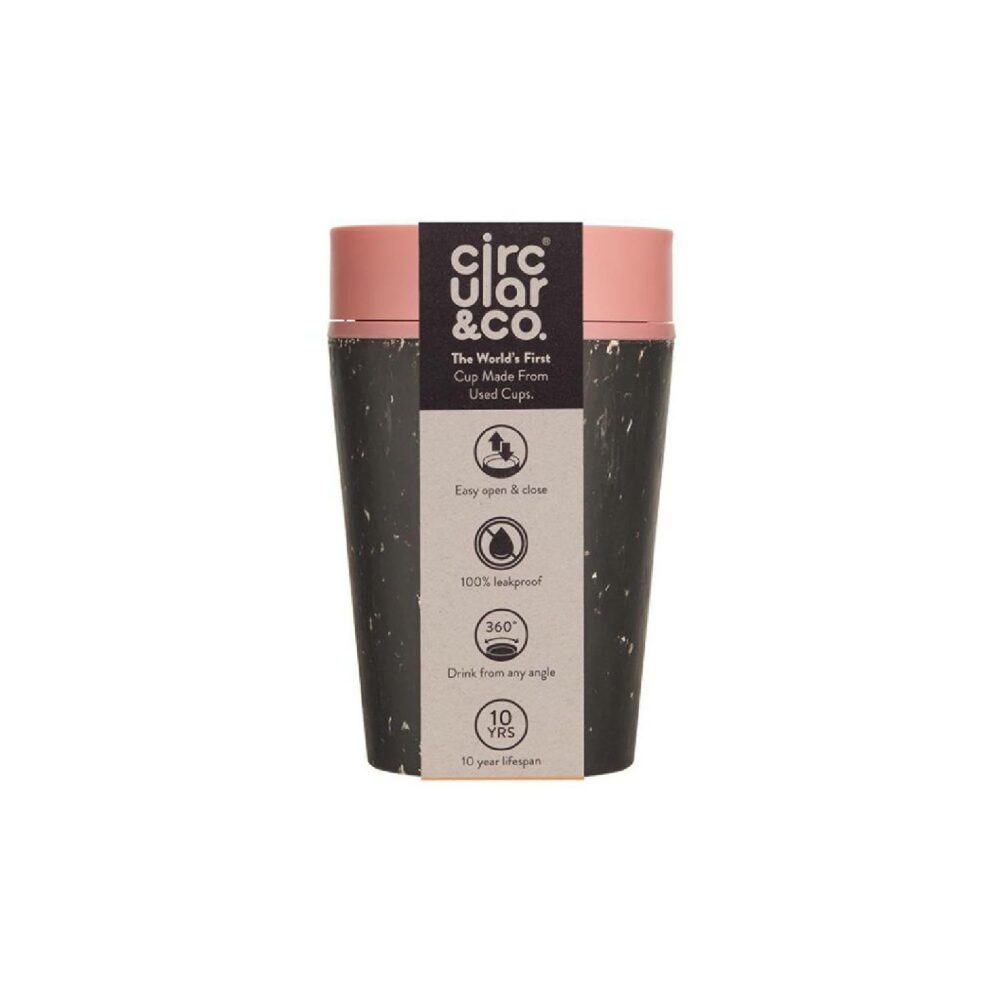 Circular & Co cup in Black and Giggle Pink