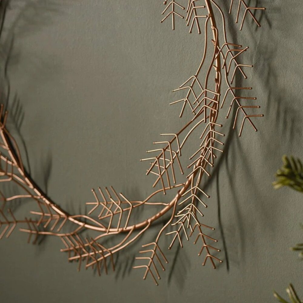 Nkuku Arnav Gold Wire Wreath
