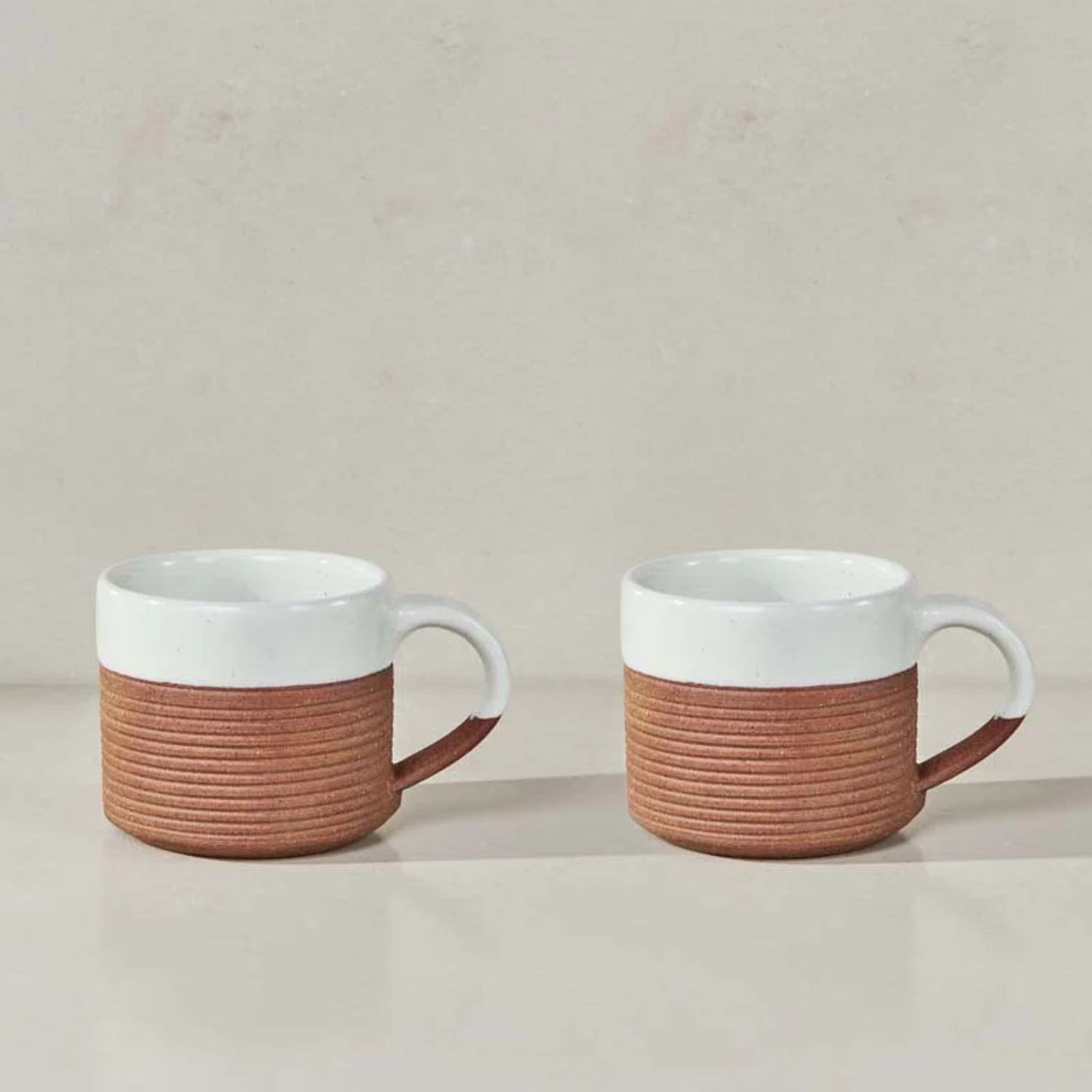 Nkuku – Mali Ribbed Espresso Mugs – Set Of 2