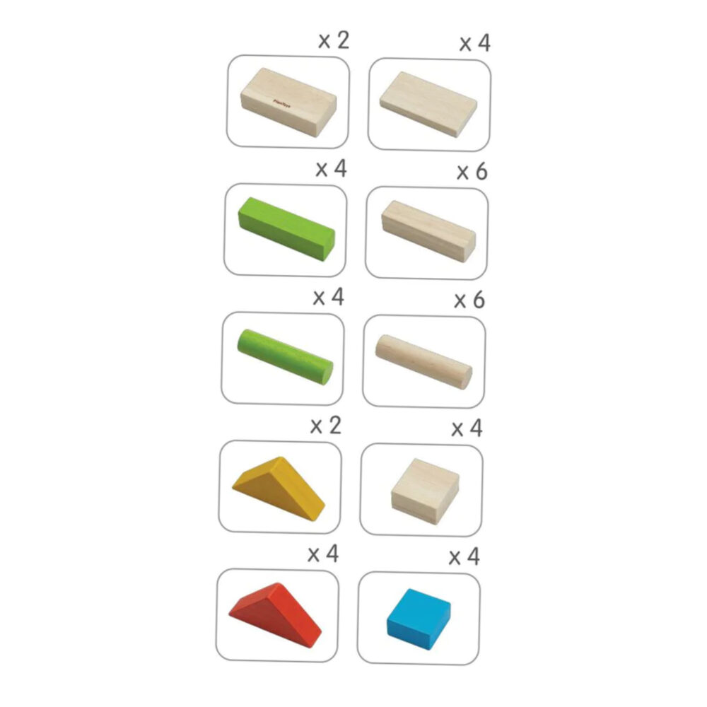Plan Toys 40 Colourful Blocks