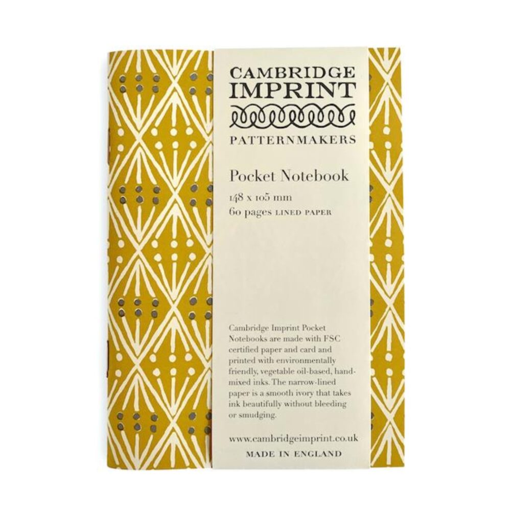 Cambridge Imprint Pocket Notebook - Yellow