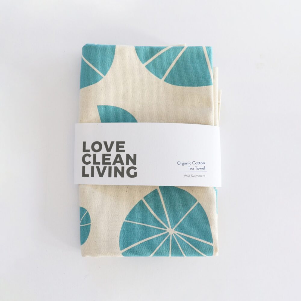 LIGA Organic Cotton Tea Towel Lilypad