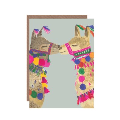 Hutch Cassidy Love Llamas Valentines Card