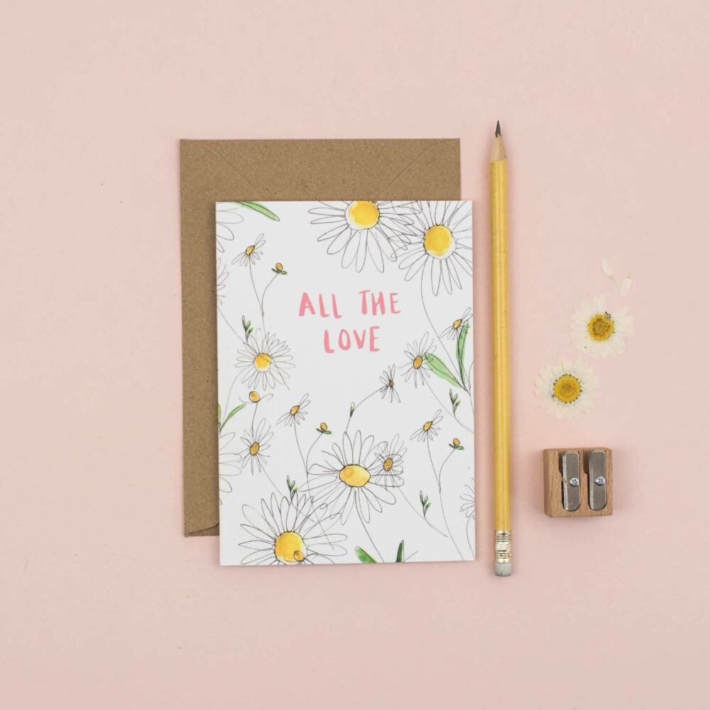 eco friendly card all the love