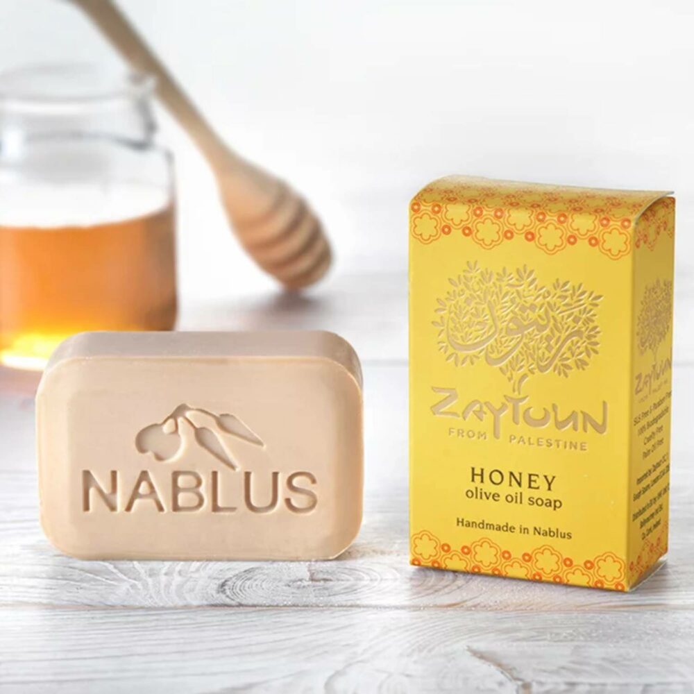 Honey soap without box on table