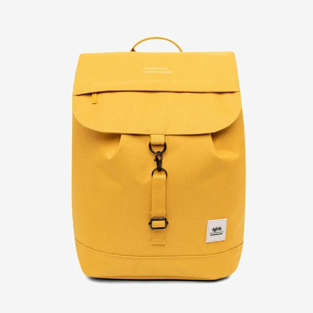 lefrik scout backpack in mustard yellow