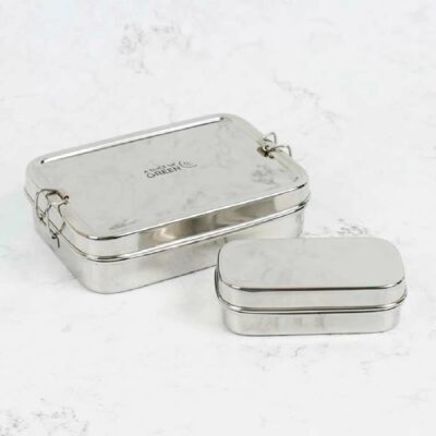 Stainless steel lunch box with mini container