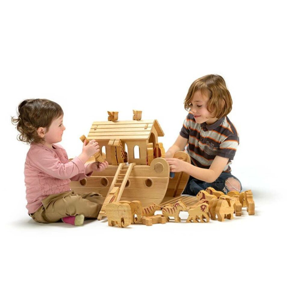 children playing with natural ark